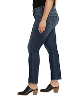 Silver Jeans Co. Plus Size Britt Low Rise Curvy Fit Straight Leg Jeans