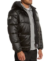 Space One Men's Nasa-Inspired Reversible Two-in-One Puffer Jacket with Astronaut Interior