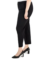 Tahari Asl Plus Shannon Mid-Rise Ankle Pants