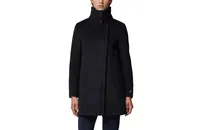 Soia & Kyo Women's Puffer-Bib Asymmetric Zip-Front Coat