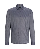 Boss by Hugo Boss Men's Structured Regular-Fit Dress Shirt