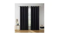 Hlc.me Sawyer Premium Luxurious Lush Velvet Soft Light Filtering Grommet Window Curtains