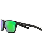 Native Men's Wells Xl Polarized Sunglasses, Mirror XD9023