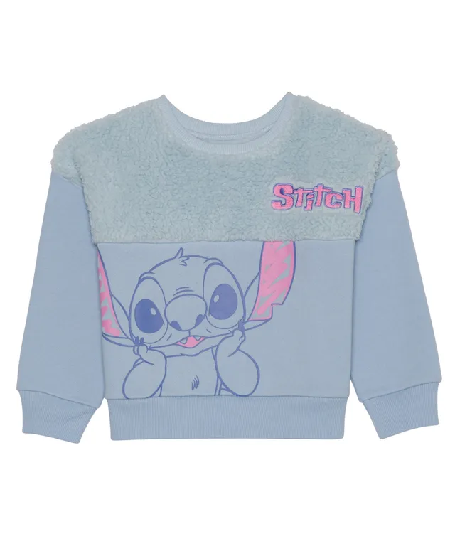 Disney Collection Little & Big Girls Stitch Fleece Zipper Hoodie, Color:  Blue - JCPenney