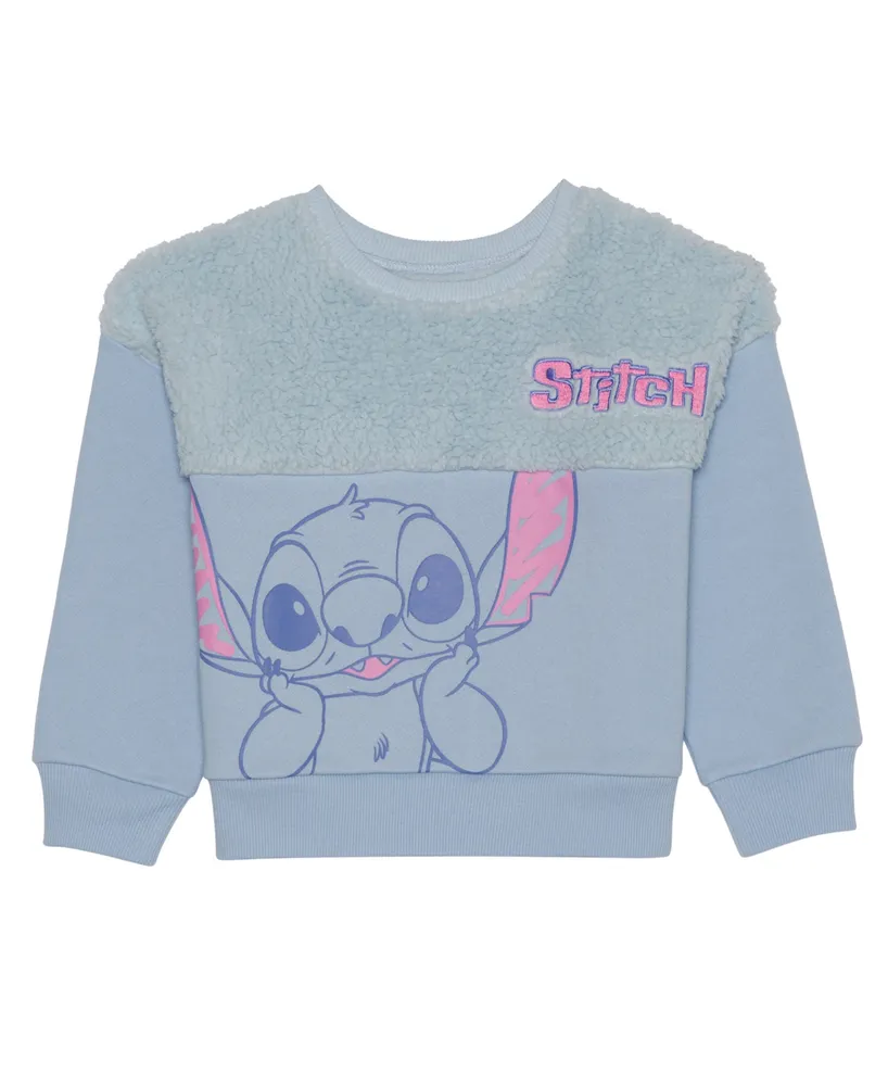 Disney Collection Little & Big Girls Stitch Crew Neck Long Sleeve  Nightgown, Color: Blue - JCPenney