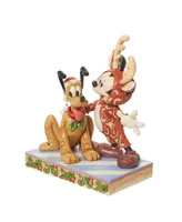 Jim Shore Mickey Reindeer with Pluto Santa