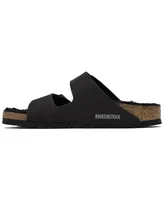 Birkenstock Women's Arizona Shearling Microfiber Sandals from Finish Line