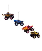 Kurt Adler 2.25" Monster Jam 4 Piece Ornament Set