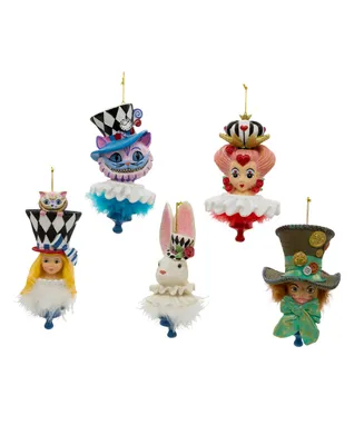 Kurt Adler 6.25" Resin Hollywood Hats Ornament, 5 Piece Set