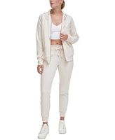 Dkny Sport Women's Logo-Drawstring Fleece Jogger Sweatpants