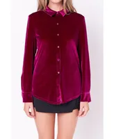 Women's Velvet Classic Shirt