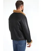 Furniq Uk Men's Shearling Casual Jacket