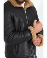 Furniq Uk Men's Shearling Casual Jacket