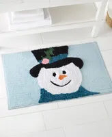 Avanti Snowman Holiday Cotton Bath Rug, 20" x 32"