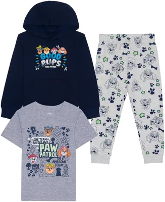 Hybrid Little Boys Paw Patrol Hoodie, T-shirt and Joggers, 3 Piece Set