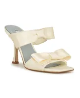 Nine West Women's Yoloh Bridal Square Toe Dress Sandals