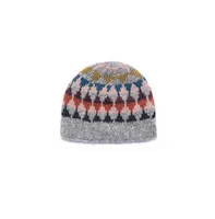 Feelgoodz Women's Artisan Hand-Knit Jaya Harlequin Wool Beanie Hat