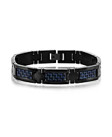 Stainless Steel Carbon Fiber Bracelet