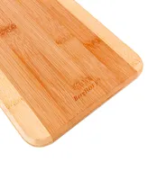 Bamboo 3 Piece Long Two-Toned Board and Aaron Probyn Cheese Knives Set