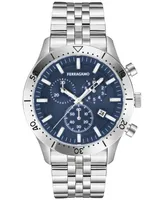 Salvatore Ferragamo Men's Swiss Chronograph Master Stainless Steel Bracelet Watch 43mm