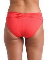 La Blanca Shirred Banded Hipster Bikini Bottoms