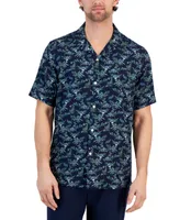 Club Room Men's Floral-Print Camp Shirt, Created for Macy's