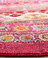 Safavieh Madison MAD307 Fuchsia 6'7" x 6'7" Round Area Rug