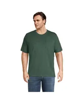 Lands' End Men's Big and Tall Super-t Short Sleeve T-Shirt with Pocket