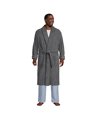 Lands' End Big & Tall Calf Length Turkish Terry Robe