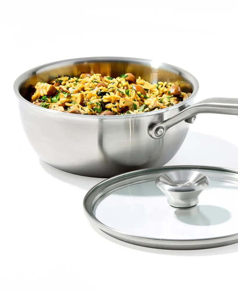 Oxo Mira Tri-Ply Stainless Steel 10" Covered Chef's Pan