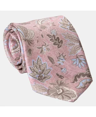 Elizabetta Big & Tall Medici - Extra Long Printed Silk Tie for Men