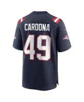 Men's Nike Joe Cardona Navy New England Patriots Game Jersey