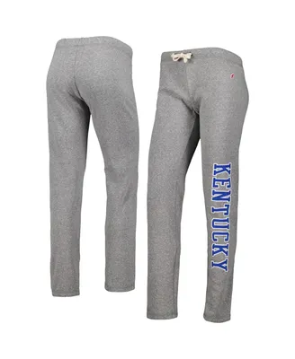 Women's League Collegiate Wear Heather Gray Kentucky Wildcats Victory Springs Tri-Blend Jogger Pants