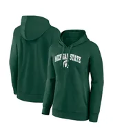 Women's Fanatics Green Michigan State Spartans Evergreen Campus Pullover Hoodie