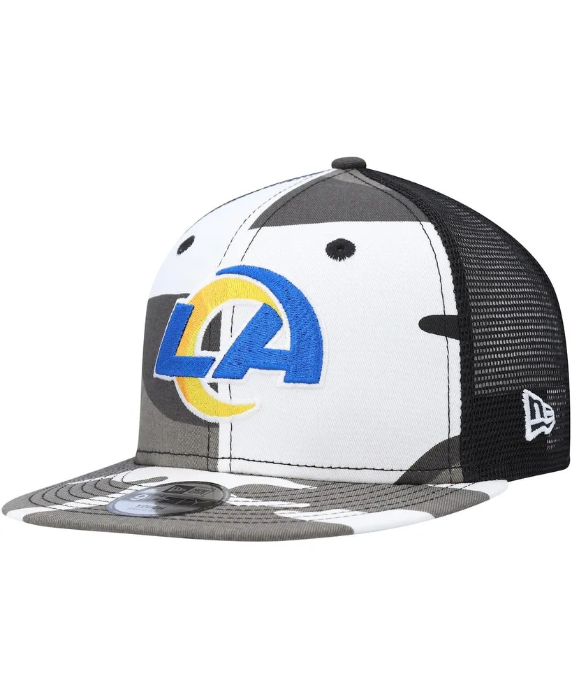 Youth Boys and Girls New Era Camo Los Angeles Rams Trucker 9FIFTY Snapback Hat