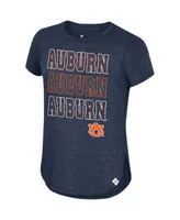 Big Girls Colosseum Navy Auburn Tigers Hathaway T-shirt