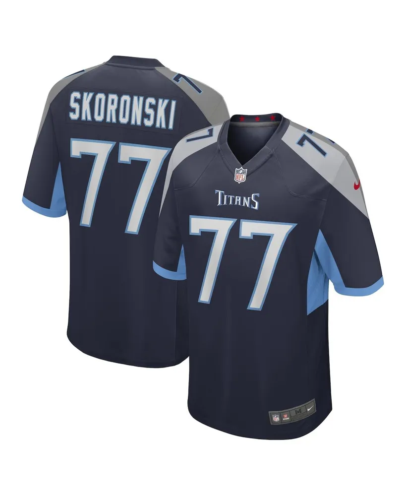 Men's Nike Peter Skoronski Navy Tennessee Titans 2023 Nfl Draft First Round Pick Game Jersey