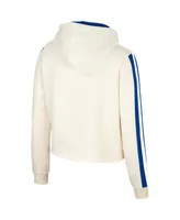 Women's Colosseum Cream Florida Gators Perfect Date Cropped Pullover Hoodie