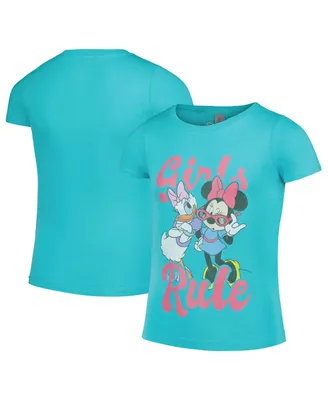 Big Girls Mad Engine Turquoise Mickey & Friends Rule T-shirt