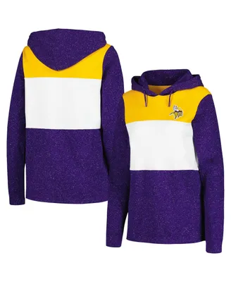 Women's Antigua Purple Minnesota Vikings Wicket Pullover Hoodie