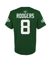 Big Boys Aaron Rodgers Green New York Jets Helmet T-shirt