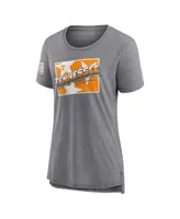 Women's Fanatics Heather Gray Tennessee Volunteers Fan T-shirt