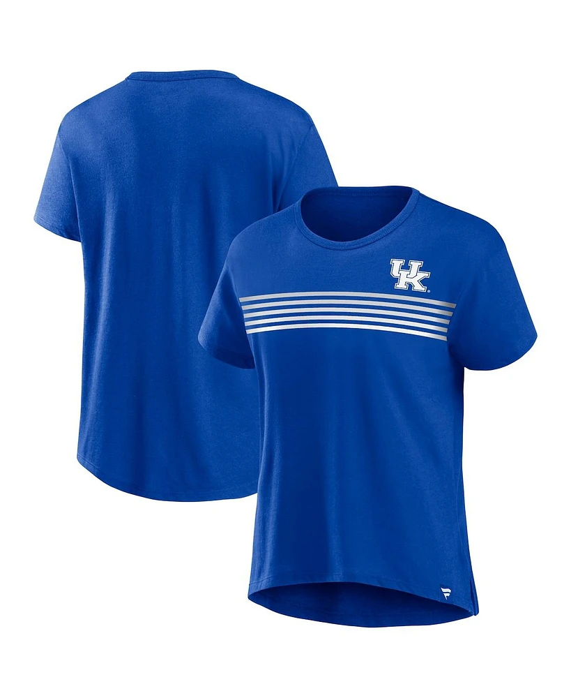 Women's Fanatics Royal Kentucky Wildcats Tie Breaker T-shirt