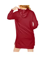 Women's Gameday Couture Crimson Oklahoma Sooners Take a Knee Raglan Hooded Sweatshirt Dress