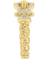 Effy Diamond Horseshoe Buckle Ring (1/6 ct. t.w.) in 14k Gold