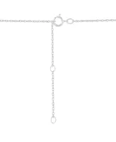 Grown With Love Lab Grown Diamond Three Stone Pendant Collar Necklace (1 ct. t.w.) in 14k White Gold, 16" + 2" extender