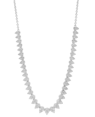 Effy Diamond Teardrop Clusters 18" Collar Necklace (1-7/8 ct. t.w.) in 14k White Gold