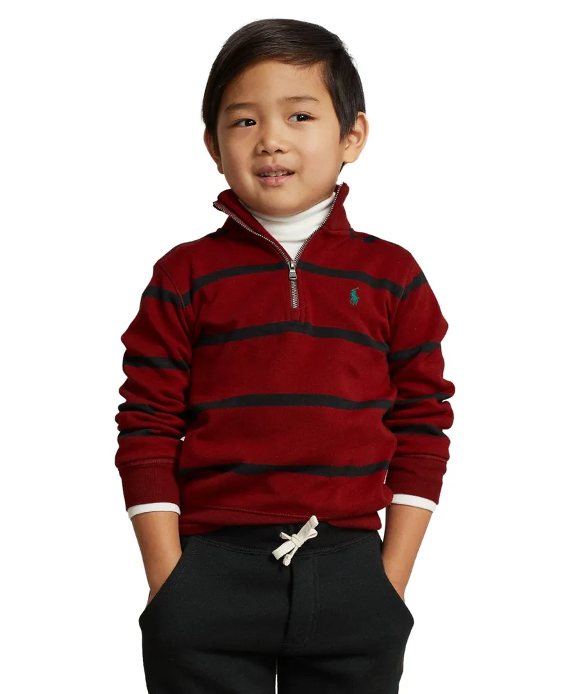 Polo Ralph Lauren Toddler and Little Boys Striped Pullover Sweatshirt