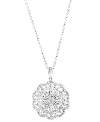 Effy Diamond Pendant Necklace (1/3 ct. t.w.) in 14k White Gold