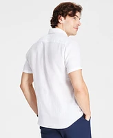 Michael Kors Men's Slim-Fit Yarn-Dyed Linen Shirt